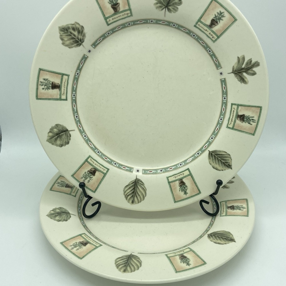 Portfolio Pfaltzgraff Naturewood Dinner Plates 11" Set Of 2 Vintage Stoneware‎